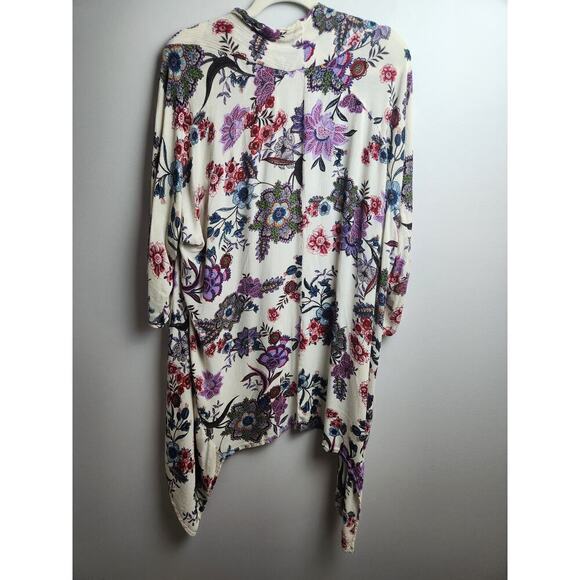 Patrons of Peace crinkle floral kimono sz s boho, hippie, peasant, Festival - Picture 3 of 8